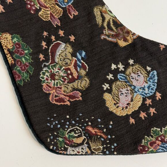 Vintage Tapestry & Velvet Christmas Stocking - Picture 2 of 9